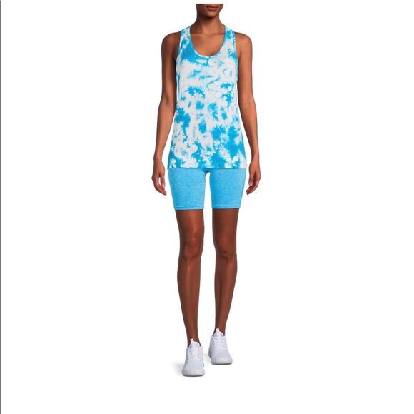 AVIA Tank Top Size XL 16-18 Womens Tie Dye Turquoise White Lightweight New - Picture 4 of 6